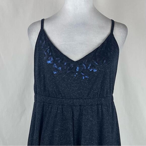 Vera Wang Navy Sequined Sundress NWT Size L - Picture 3 of 15